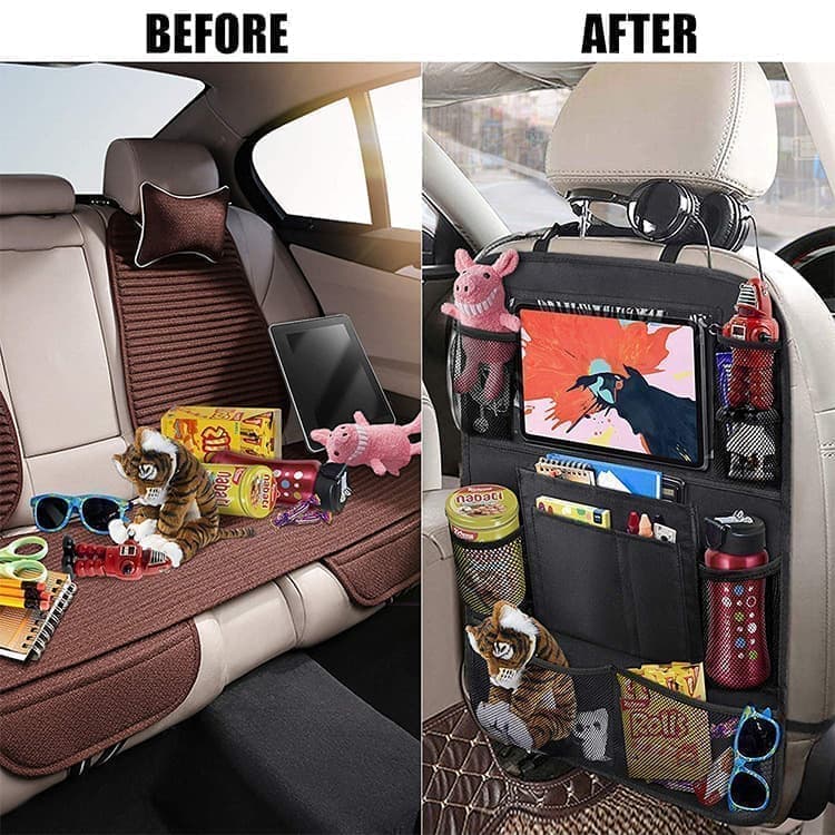 2-Pack Universal Car Back Seat Tablet Holder, 41x61cm, Compatible with All Brands V1188-MS-325-0244