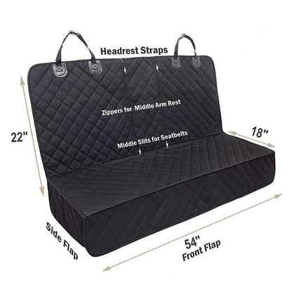 Waterproof Dog Car Seat Protector Mat 1 Pack, Compatible with Most Vehicles, 60 x 120 cm, Black V1188-MS-325-0249