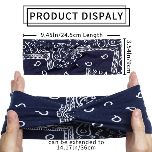 6-Pack Women's Headbands Sweatbands Hairbands for Everyday Vacation Party V1188-MS-325-0250