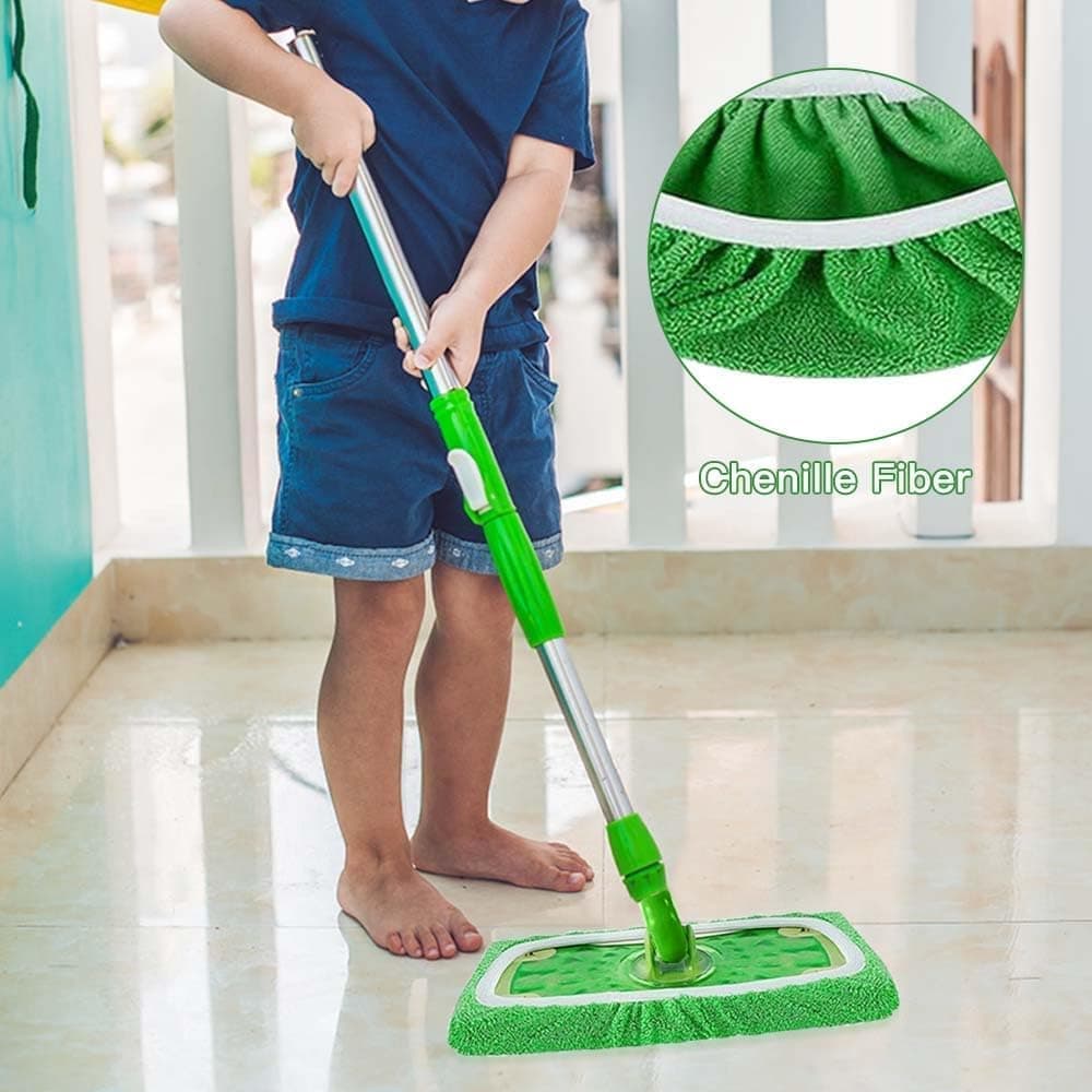8 Replacement Cloth Covers for Swiffer Mop, Reusable Wet and Dry Cleaning Pads, Compatible with Swiffer V1188-MS-325-0255