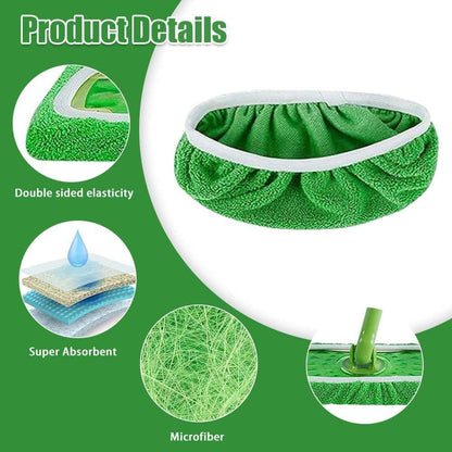 8 Replacement Cloth Covers for Swiffer Mop, Reusable Wet and Dry Cleaning Pads, Compatible with Swiffer V1188-MS-325-0255