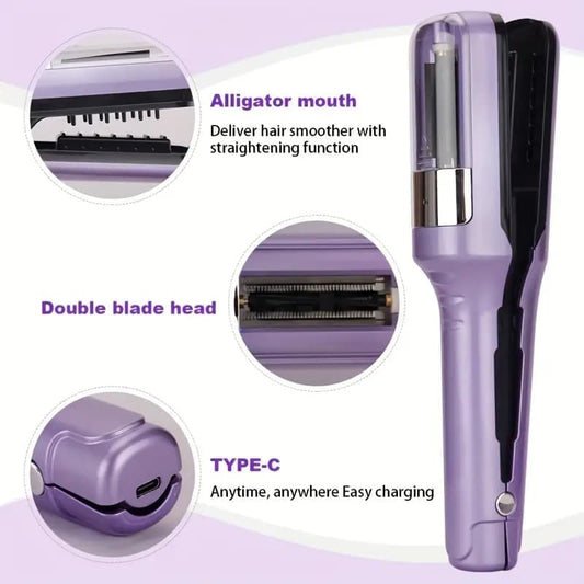 Portable Hair Split End Trimmer Rechargeable, Easy to Use for Travel, Protects Hair, New Model, Beige V1188-MS-325-0268