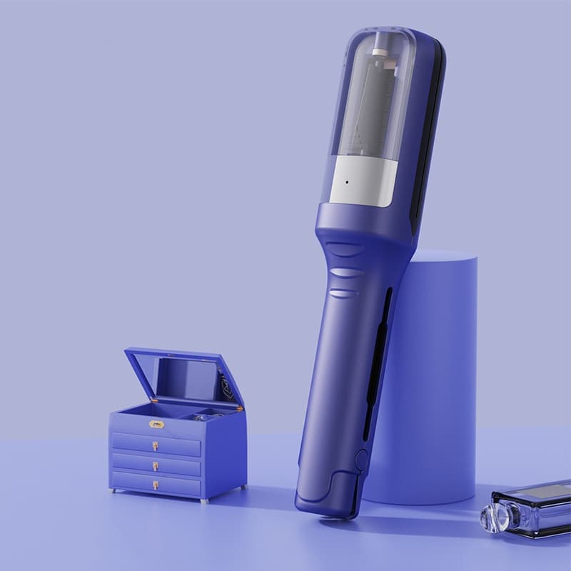 Portable Rechargeable Hair Trimmer Split End Trimmer for Travel, Protects Hair, Blue V1188-MS-325-0269