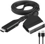 SCART to HDMI Converter 1080P, Wireless Adapter Plug & Play, Compatible with Home Theater TV Projector V1188-MS-325-0272
