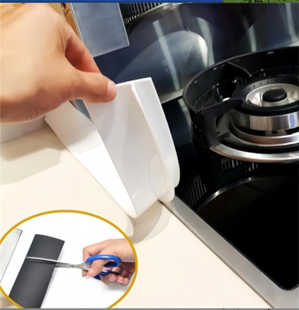 2-Pack High Temperature Resistant Gap Strip for Kitchen, 60cm, Compatible with Stove and Cabinet, White V1188-MS-325-0289