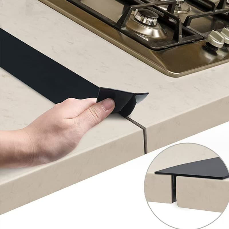 2-Pack High Temperature Resistant Gap Strip for Kitchen, 60cm, Compatible with Stove and Cabinet, White V1188-MS-325-0289