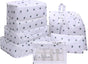 8-Piece Travel Organizer for Bags, Water Resistant Lightweight, White V1188-MS-325-0298