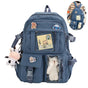 Kids Backpack with Accessories, 43x31 cm, Blue, for Children and Teens V1188-MS-325-0306