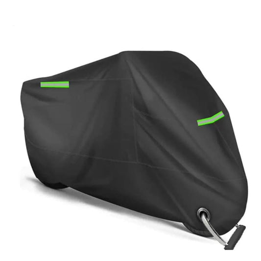 1x Waterproof Motorcycle and Moped Cover with Reflective Strips, Rain UV Dust Resistant Black, 245x105x125cm V1188-MS-325-0308