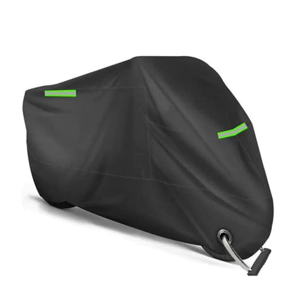 Waterproof Motorcycle and Moped Cover with Reflective Strips, Rain UV Dust Resistant Black, 230x95x125cm V1188-MS-325-0310