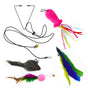 Cat Toy with Mouse and Feather, Hanging Door Toy for Indoor Cats, Stimulating Play V1188-MS-325-0312