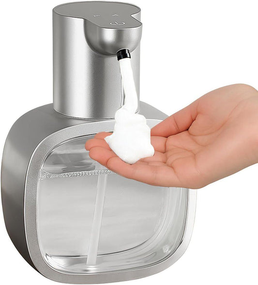 500ml Touchless Automatic Soap Dispenser with USB-C Charging, Silver V1188-MS-325-0334