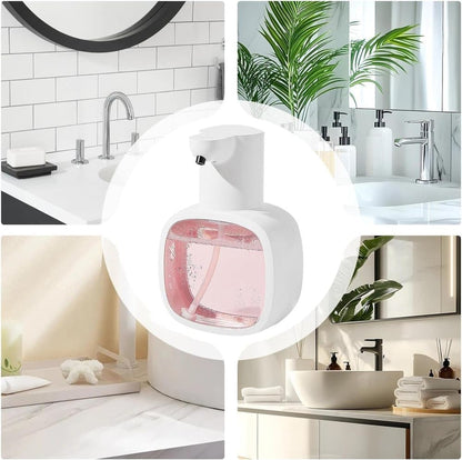 500ml Touchless Automatic Soap Dispenser with USB-C Charging, Silver V1188-MS-325-0334