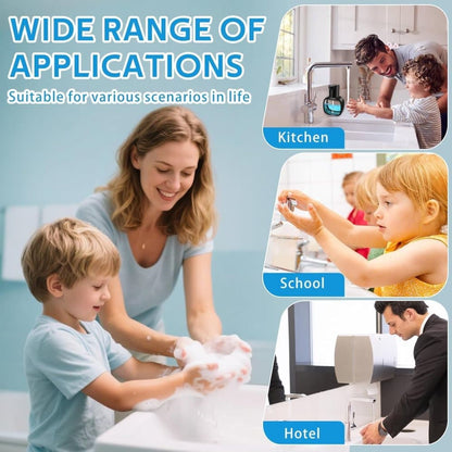500ml Touchless Automatic Soap Dispenser with USB-C Charging, compatible with Liquid Soap, Black V1188-MS-325-0336