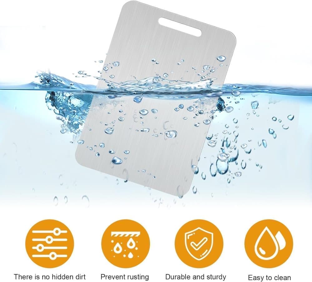 Titanium Double-Sided Cutting Board BPA-Free, 34x23 cm V1188-MS-325-0337