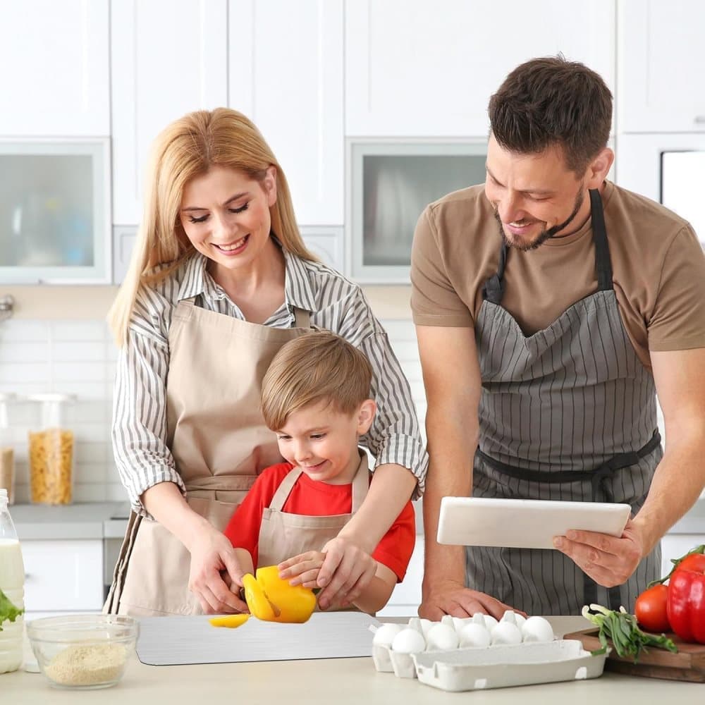 Titanium Double-Sided Cutting Board BPA-Free, 34x23 cm V1188-MS-325-0337