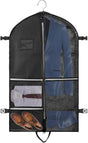 5 Pockets Garment Bag Foldable Suit Cover Clothing Storage, 110x60 cm, Black V1188-MS-325-0338