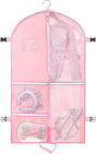 Foldable Garment Bag with 5 Pockets, Pink, 110x60 cm V1188-MS-325-0340