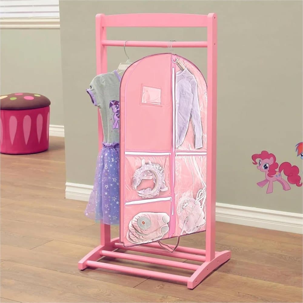 Foldable Garment Bag with 5 Pockets, Pink, 110x60 cm V1188-MS-325-0340