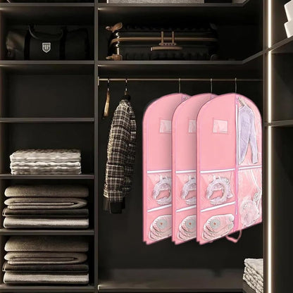 Foldable Garment Bag with 5 Pockets, Pink, 110x60 cm V1188-MS-325-0340