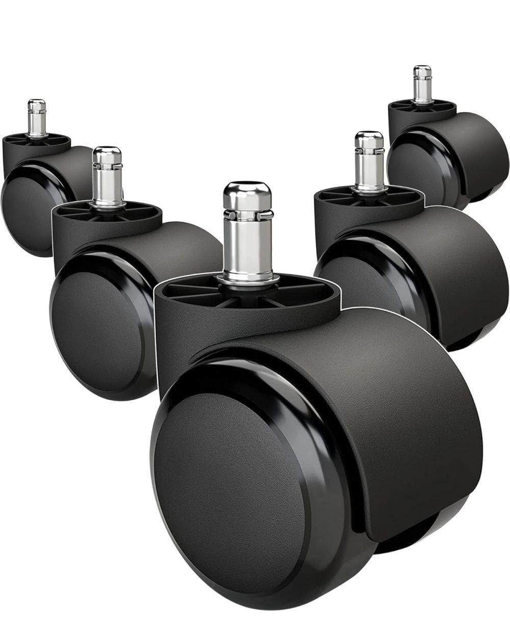 5-Pack Silent Office Chair Wheels, 11 mm V1188-MS-325-0341