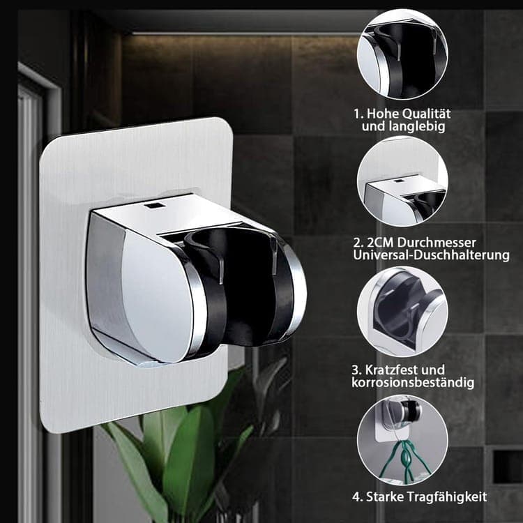Adjustable self-adhesive shower holder no drilling wall bracket for handheld shower, easy bathroom V1188-MS-325-0344