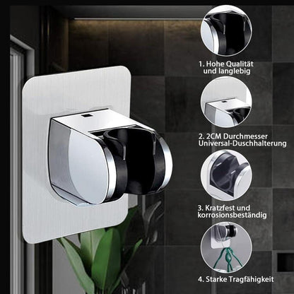 Adjustable self-adhesive shower holder no drilling wall bracket for handheld shower, easy bathroom V1188-MS-325-0344