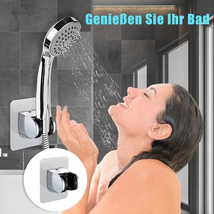 Adjustable self-adhesive shower holder no drilling wall bracket for handheld shower, easy bathroom V1188-MS-325-0344