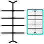Adjustable Sheet Holders with Elastic Bands and Metal Clips for Securing Sheets Mattress or Sofa Covers, Black V1188-MS-325-0350