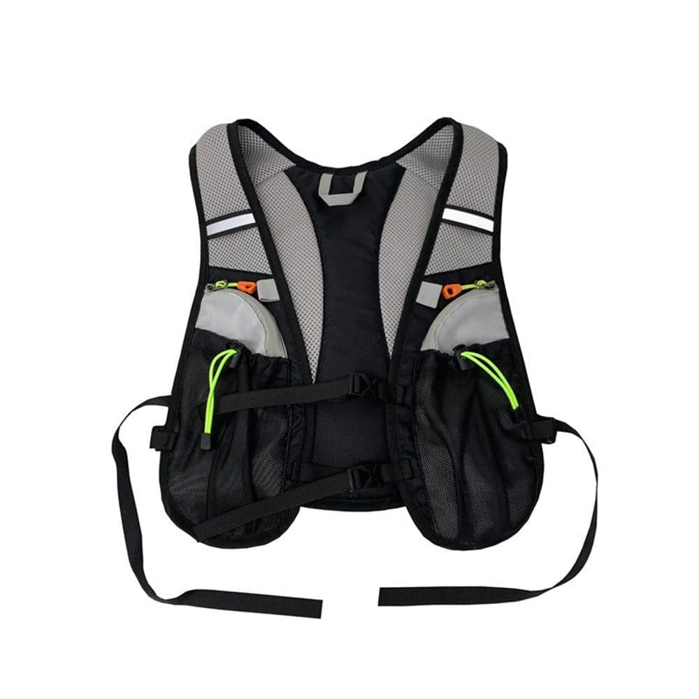 Reflective vest with hydration bladder, unisex adjustable breathable for running cycling marathons V1188-MS-325-0352
