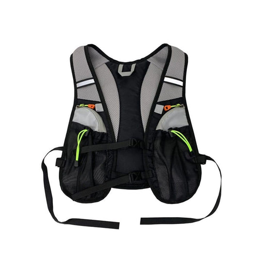 Reflective vest with hydration bladder, unisex adjustable breathable for running cycling marathons V1188-MS-325-0352