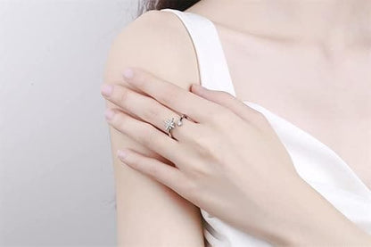 3-Piece Adjustable Stress Ring for Women with Rotatable Decor, Anxiety Relief, One Size V1188-MS-325-0358