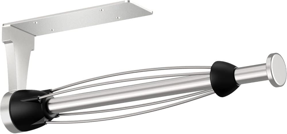 Kitchen paper holder with damping effect, no-drill or adhesive mount option, for kitchen V1188-MS-325-0359