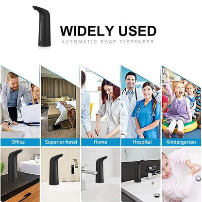 400ml Touchless Automatic Liquid Soap Dispenser, Black V1188-MS-325-0363