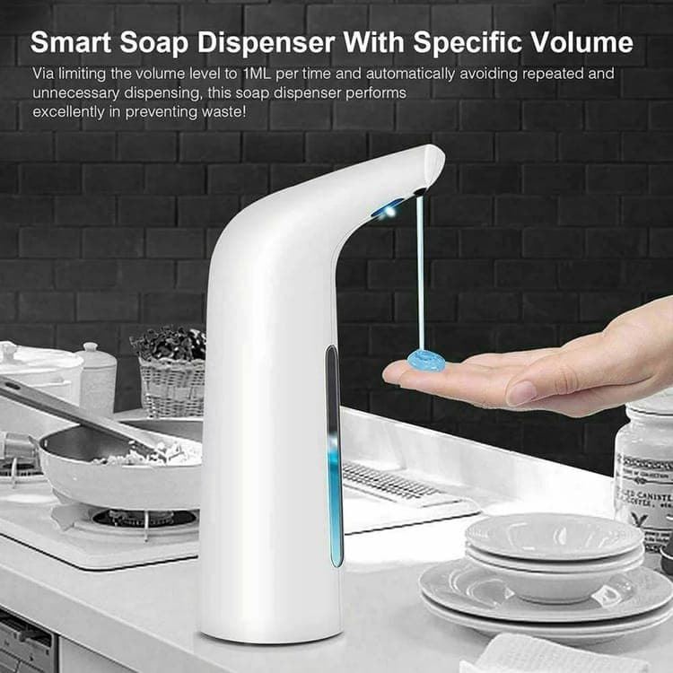 400ML Automatic Touchless Liquid Soap Dispenser, White V1188-MS-325-0365