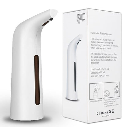 400ML Automatic Touchless Liquid Soap Dispenser, White V1188-MS-325-0365