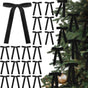 12 Christmas Bows Velvet Tree Decorations in Black, 6 inches V1188-MS-325-0379