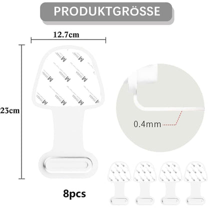 8-pack Dust Plugs Compatible with USB-C and Lightning Phones, Transparent Dust-Proof Durable Contact V1188-MS-325-0402