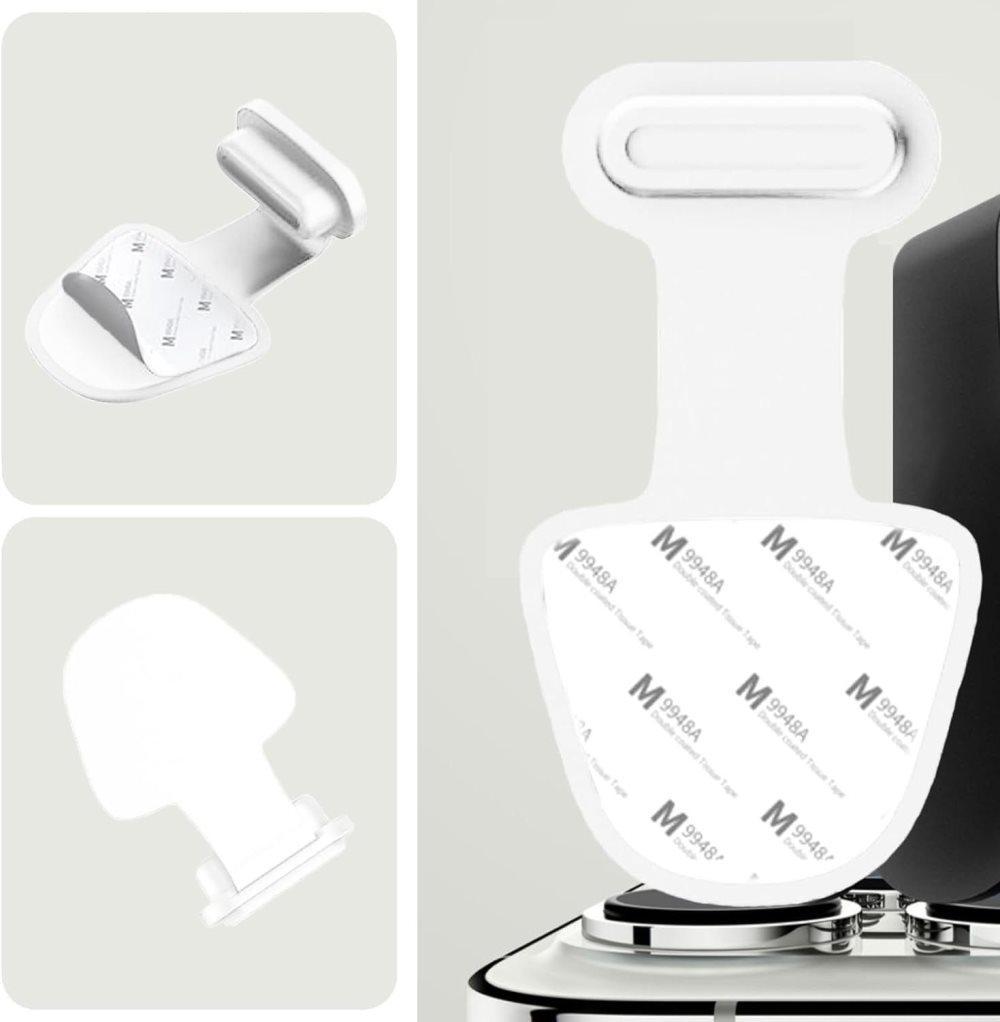 8-pack Dust Plugs Compatible with USB-C and Lightning Phones, Transparent Dust-Proof Durable Contact V1188-MS-325-0402