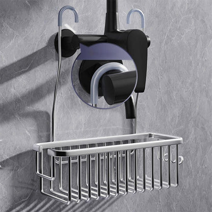 Shower Shelf without Drilling Hanging Shower Basket for Shampoo and Soap, Silver, Bathroom Storage Organizer V1188-MS-325-0403