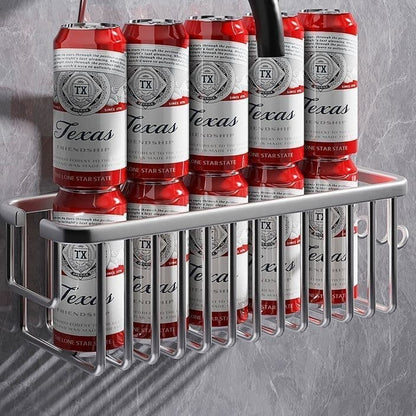 Shower Shelf without Drilling Hanging Shower Basket for Shampoo and Soap, Silver, Bathroom Storage Organizer V1188-MS-325-0403