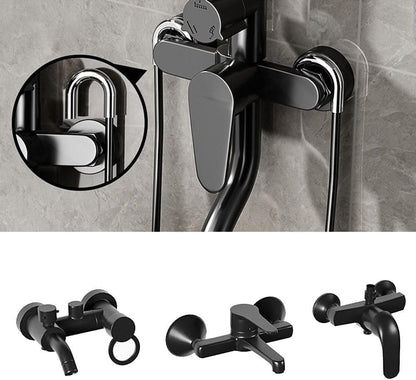Hanging Shower Basket for Shampoo and Soap, Black, No Drill Bathroom Storage Shelf V1188-MS-325-0404