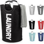 90L Foldable Laundry Basket Waterproof with Samsung, 38x38x79 cm Black V1188-MS-325-0405