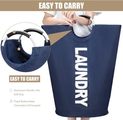 90L Foldable Laundry Basket Waterproof with Samsung, 38x38x79 cm Black V1188-MS-325-0405