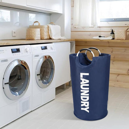 90L Foldable Laundry Basket Waterproof, 38x38x79 cm, Beige V1188-MS-325-0406