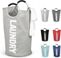 90L Foldable Laundry Basket, Waterproof, Compatible with Samsung, Light Gray, 38x38x79 cm V1188-MS-325-0407