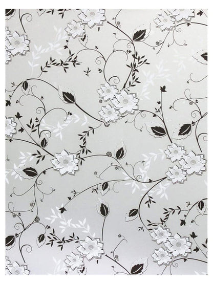 Frosted window film self-adhesive privacy UV protection decorative plastic for glass, 17.7 x 78.7 inches V1188-MS-325-0414