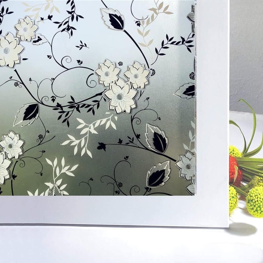 Frosted window film self-adhesive privacy protection UV protection decorative plastic for glass, 60cmx3m V1188-MS-325-0416