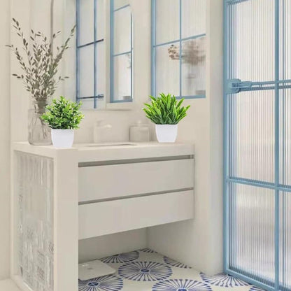 4-Pack Artificial Plants with Pot for Living Room and Office Decoration, 17x12 cm V1188-MS-325-0417
