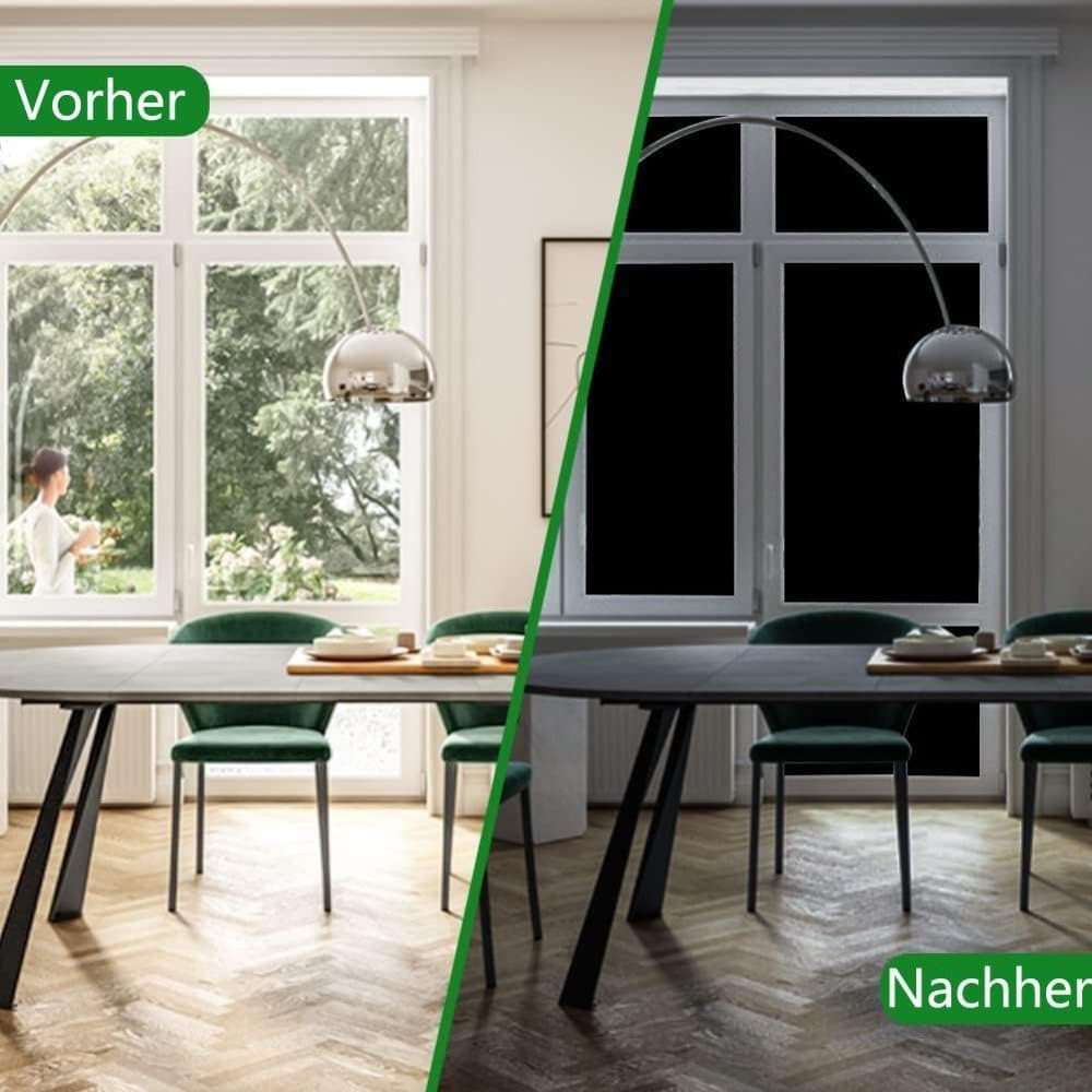 Reflective Self-Adhesive Window Film for Sun Protection UV Block and Privacy, Black, 40cmx2m V1188-MS-325-0426